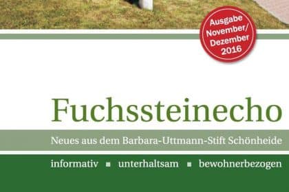Unser Fuchssteinecho November/Dezember 2016