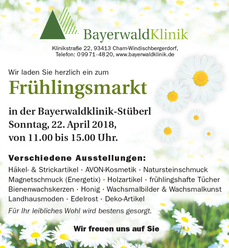 Frühlingsmarkt in der Bayerwald-Klinik