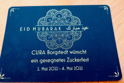„EID MUBARAK“ in der Cura in Borgstedt vom 02. – 04. Mai 2022